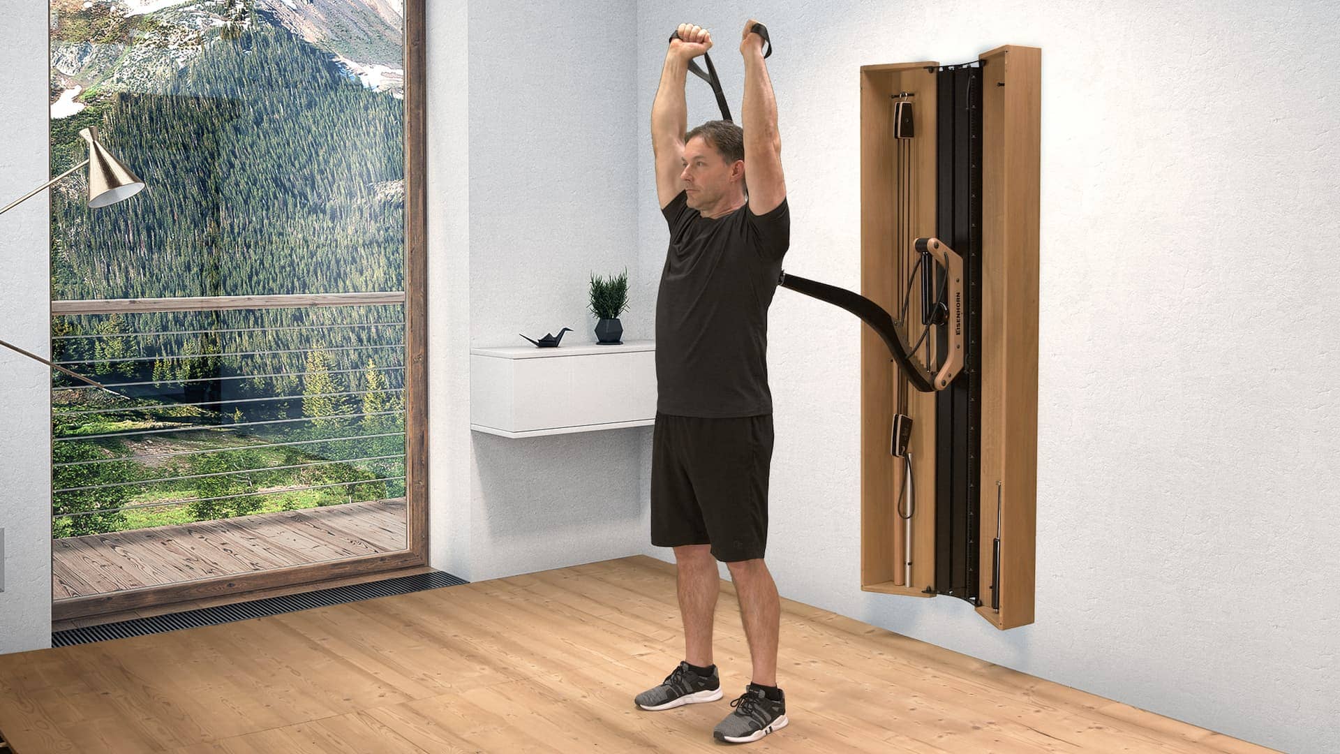 066 Trizeps Übung mit Griffstange kniend 4 055 trizeps kurzes griffband 2.1.1