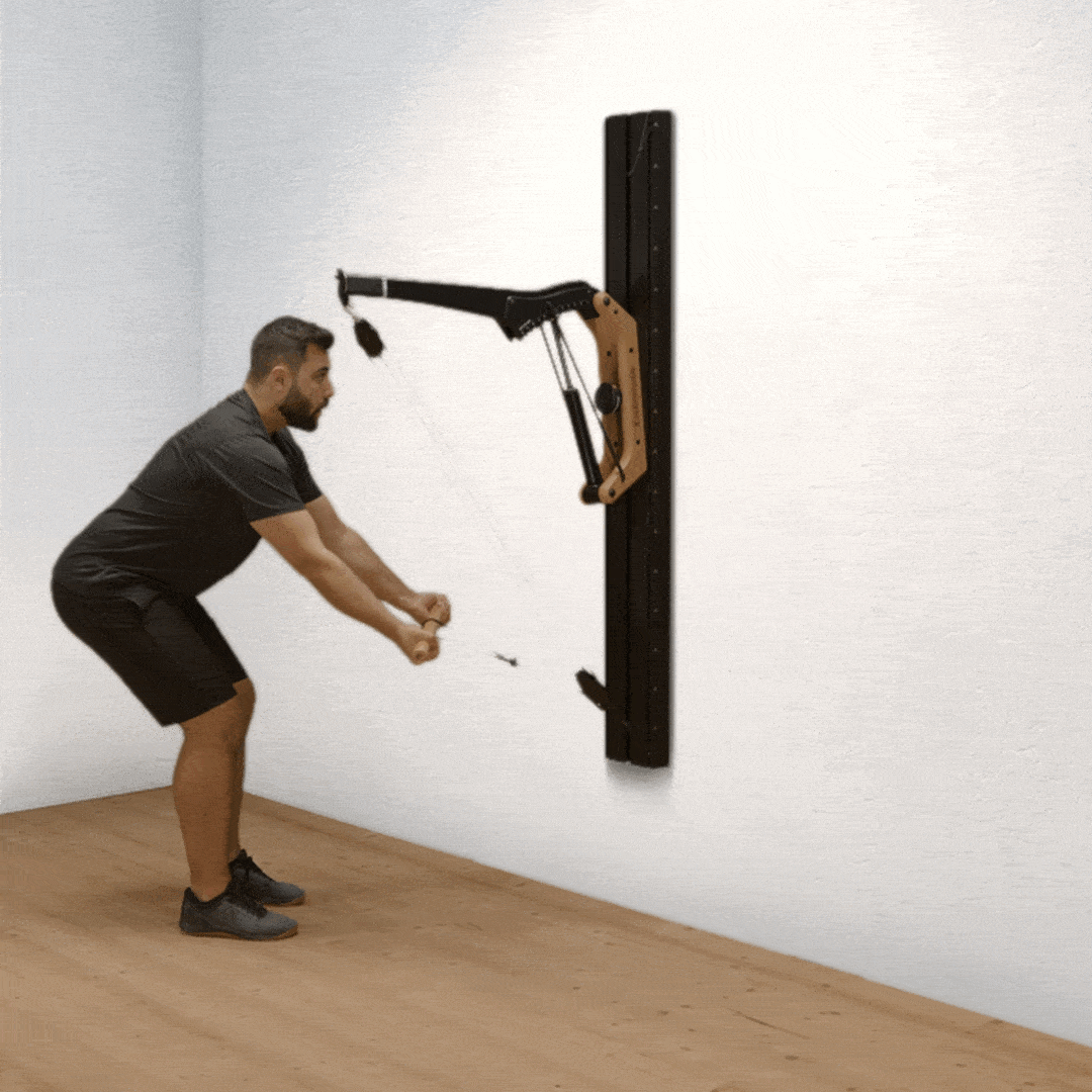 119 Stehendes Rudern mit Untergriff am Seilzug