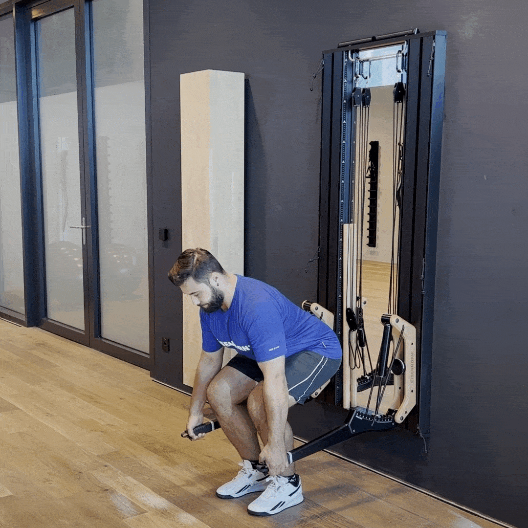 215 Deadlifts mit Griff am Horn