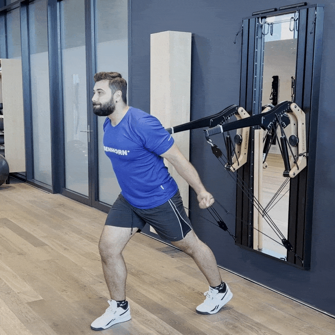 222 Fliegende mit Seilzug von unten