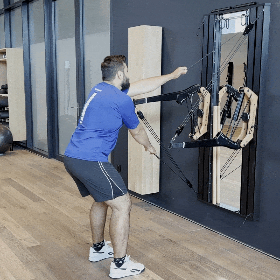 227 Reverse flys asymmetrisch am Seilzug