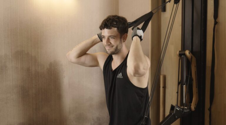 luca haenni am eisenhorn mit seilzug