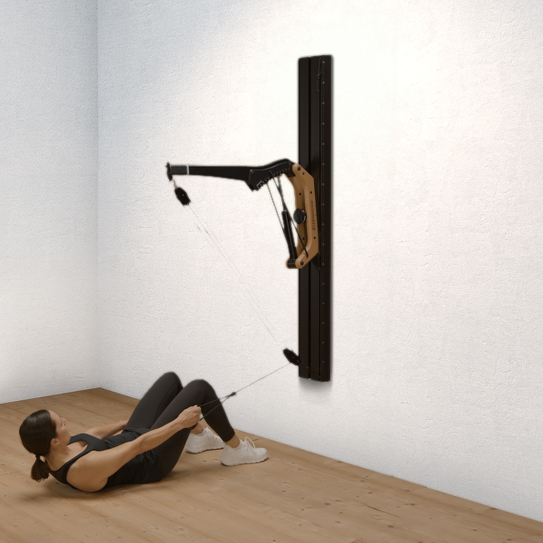 013 Bauch-Übung Crunches 2 side reach